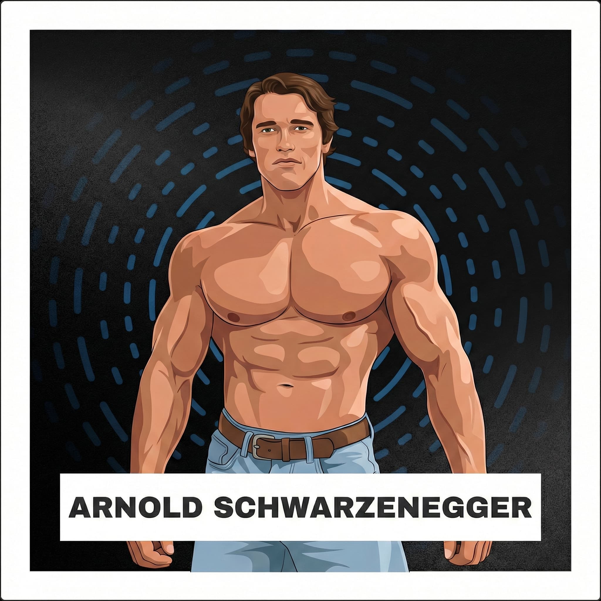 Portrait of Arnold Schwarzenegger