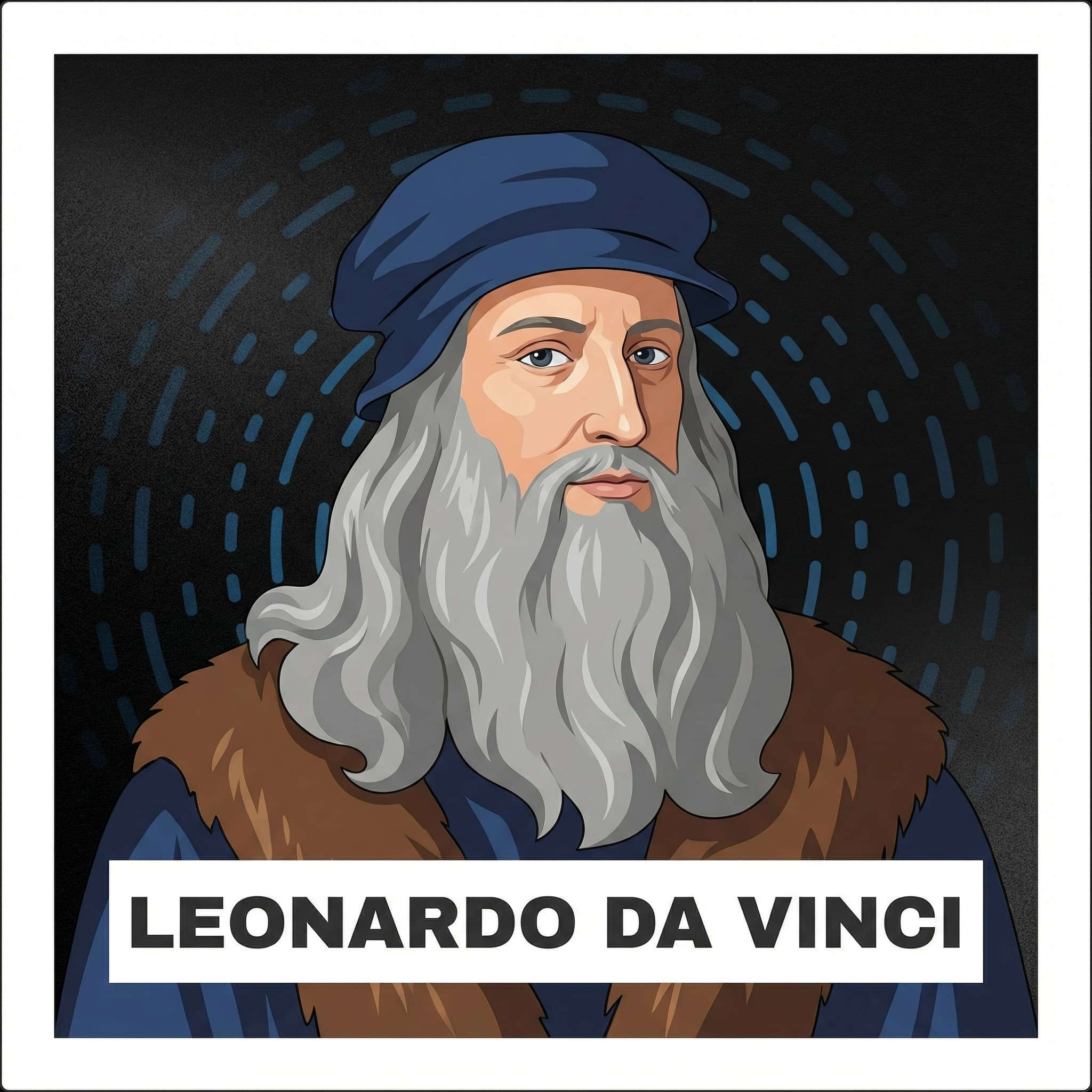 Portrait of Leonardo da Vinci