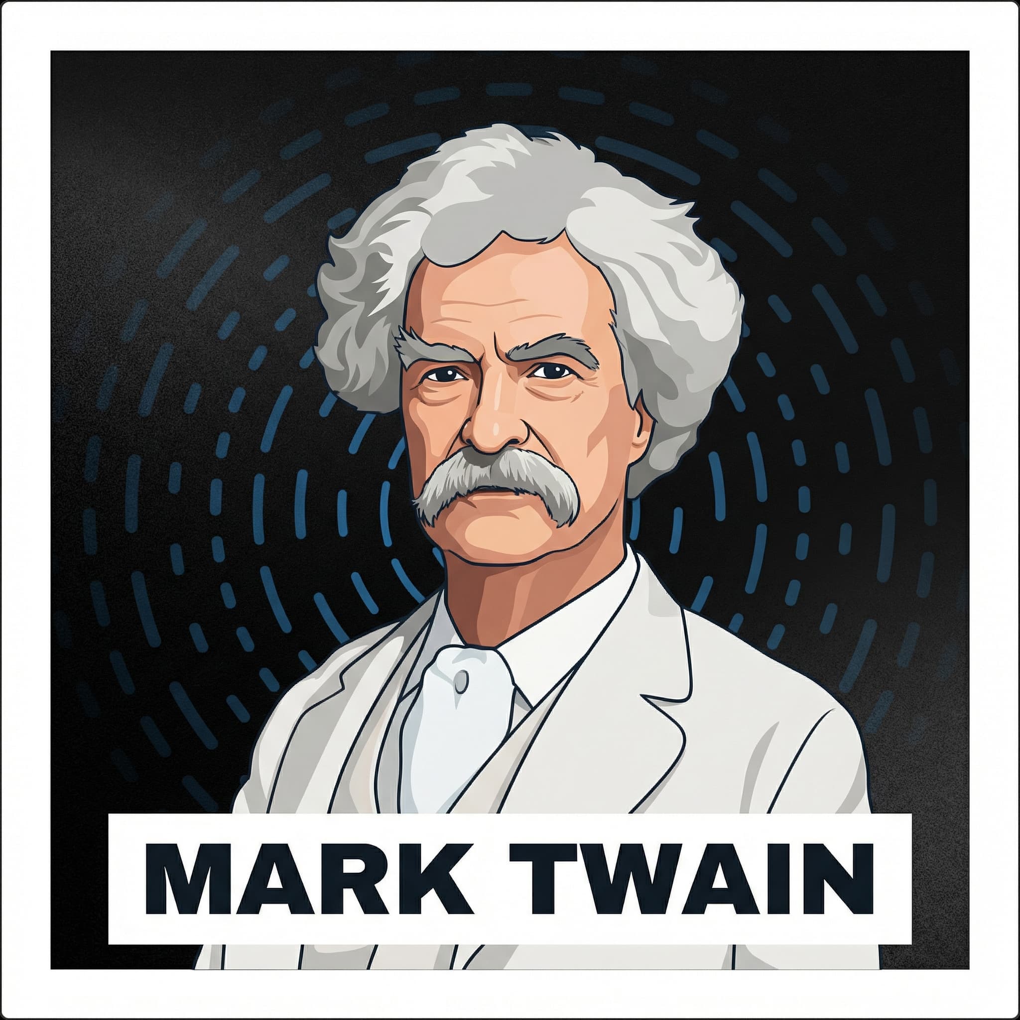 Portrait of Mark Twain