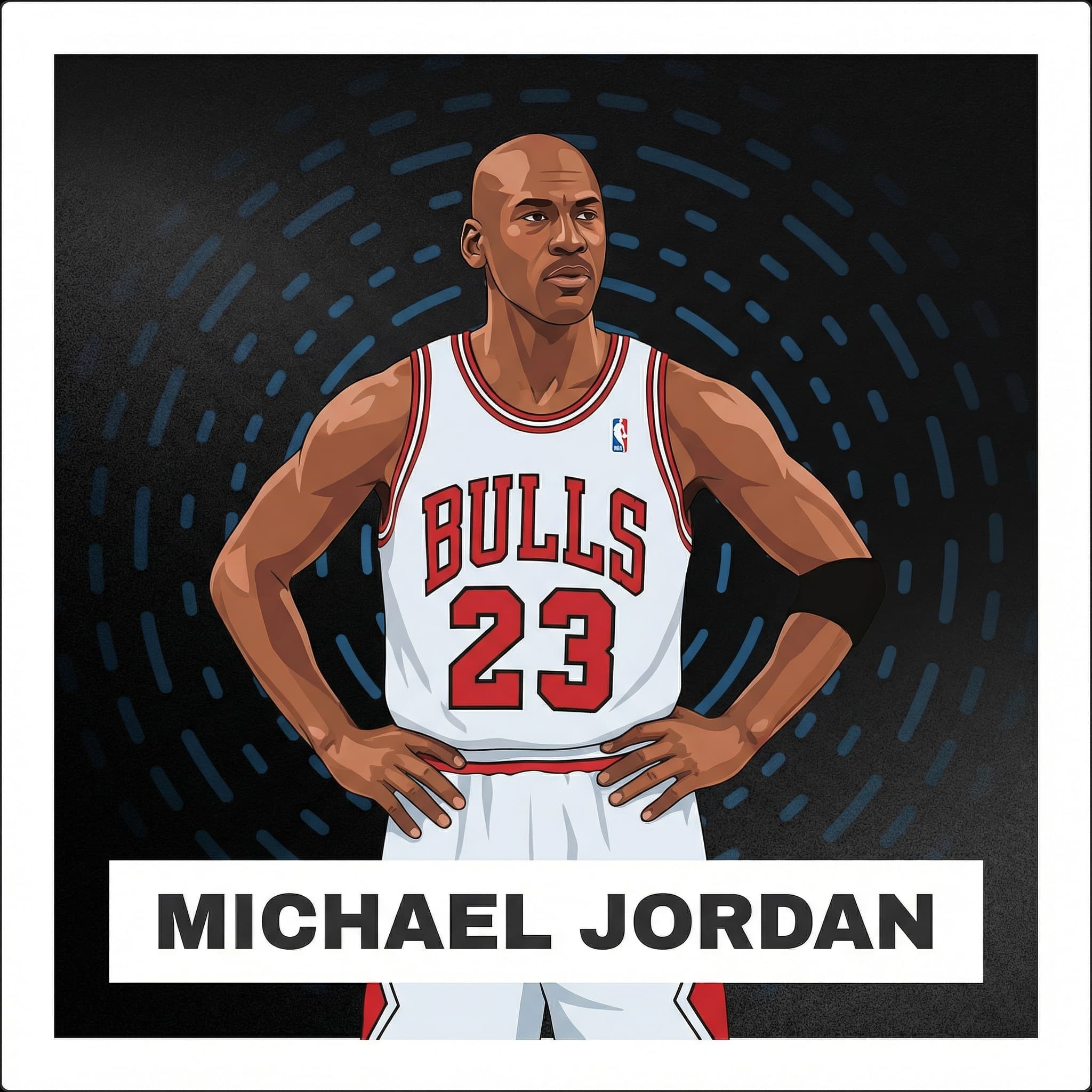 Portrait of Michael Jordan