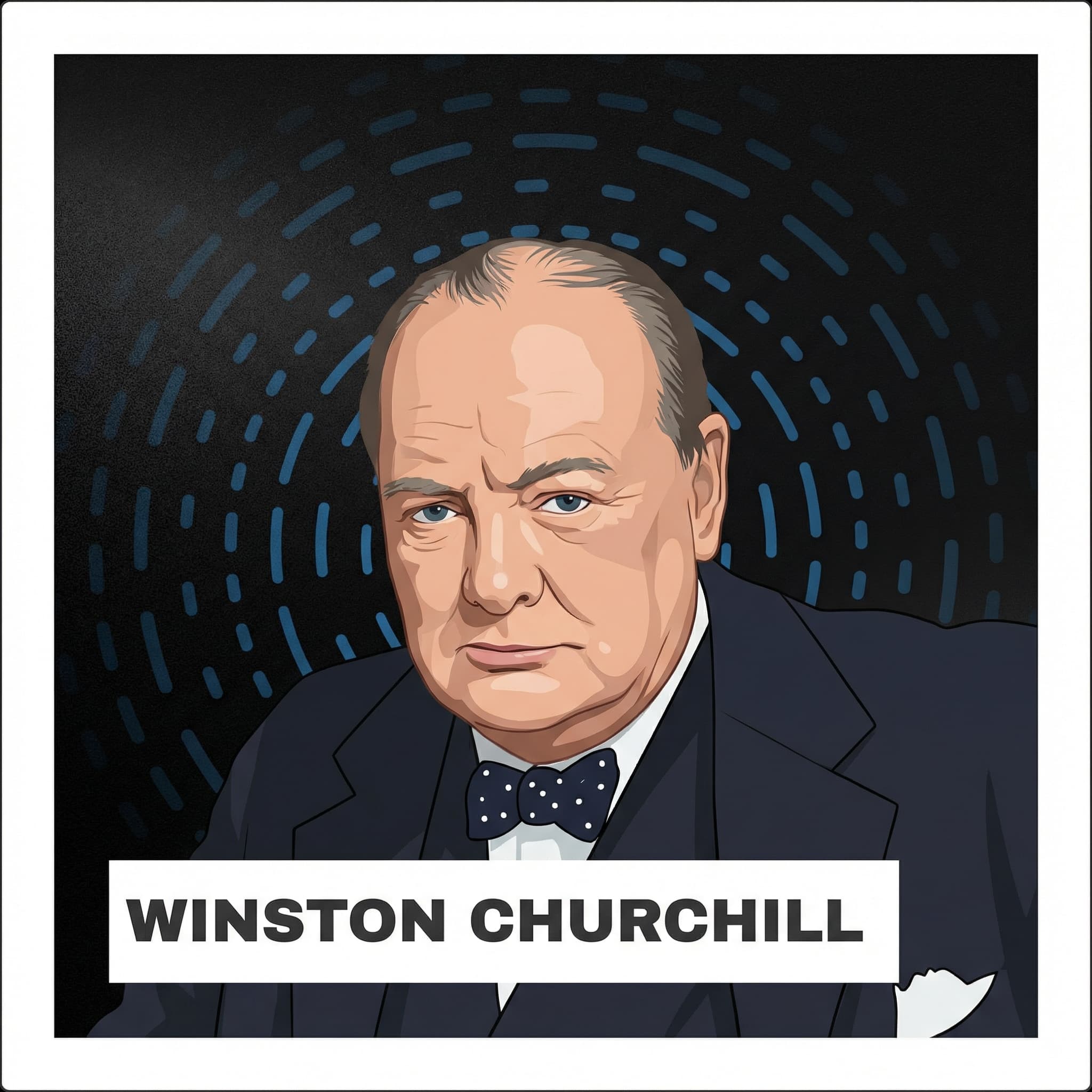 Portrait of Winston Churchill