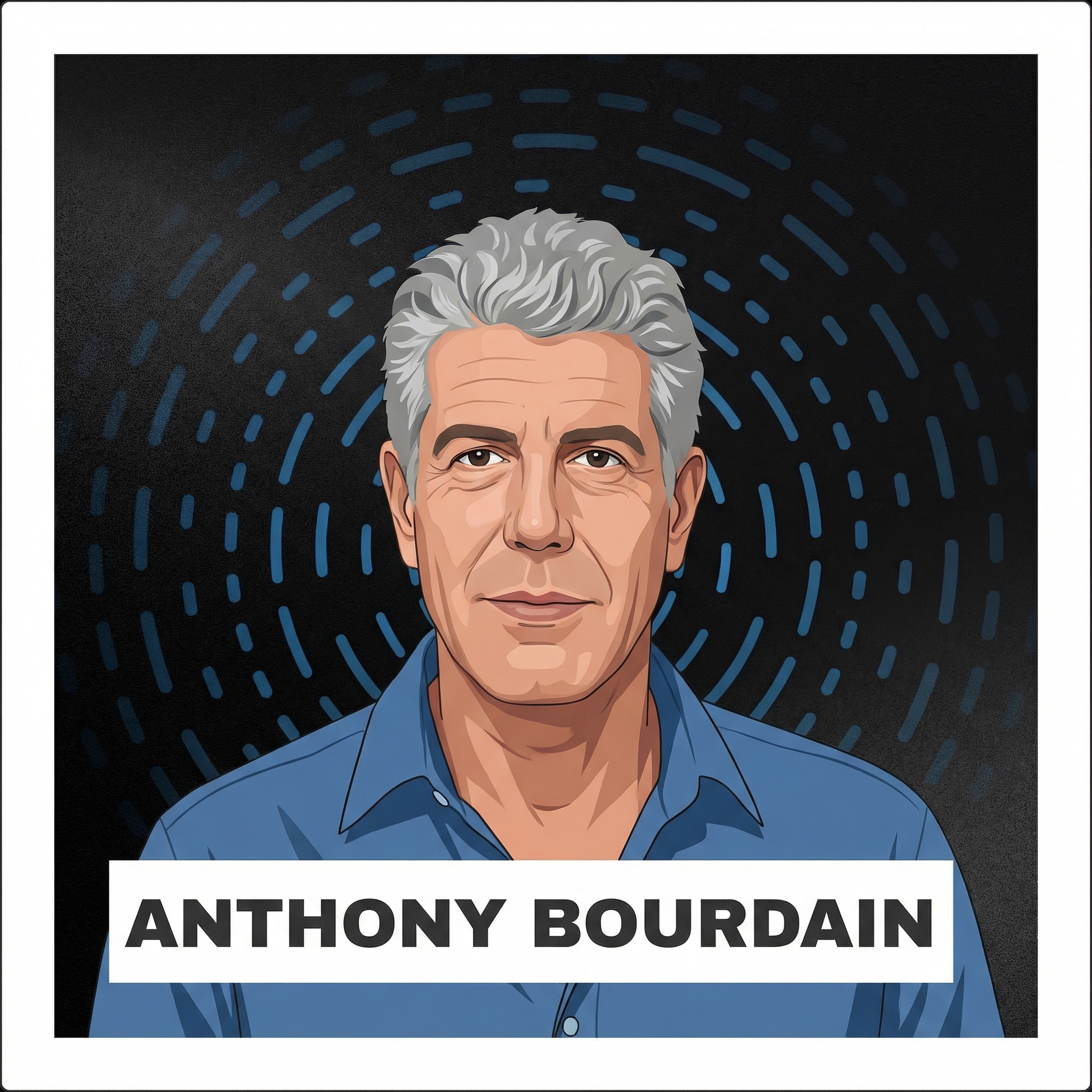 Portrait of Anthony Bourdain